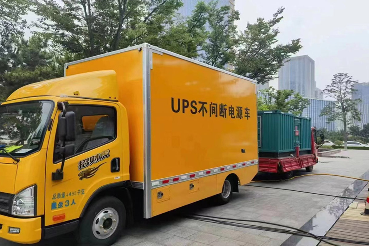 平阴发电机租赁施工现场