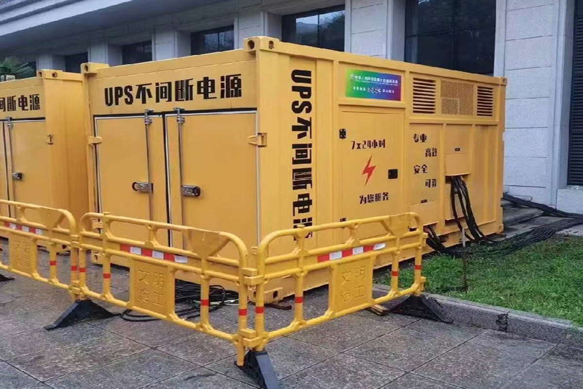 平阴发电机租赁施工现场